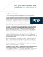 Carta Apostólica Dilecti Amici Del Papa Juan Pablo II Con Ocasión Del Año Internacional de La Juventud