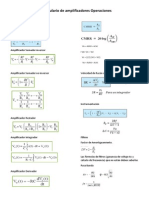 Formulario de Amplificadores Operaciones