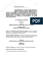 Estructura de La Justicia Penal Militar