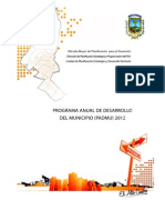 Plan Anual de Desarrollo Municipio de El Alto