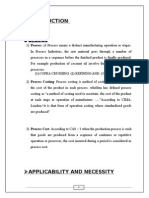 Project - Process Costing-Mcom - 1