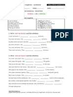 Simple Present 70 Negatives Worksheet