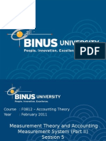 Measurement Theory and Accounting Measurement System (Part II) - 26 Mar 2015 - GSLCCCCCCCC