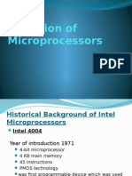 Evolution of MicroProcessor