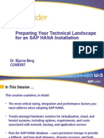 HANA Technical Landscape Preparation v4