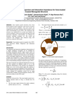 P3-20: Analysis of Dispersion and Interaction Impedance For Vane-Loaded Coaxial Waveguide Structure