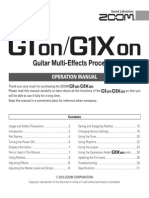 Zoom G1on Operation Manual