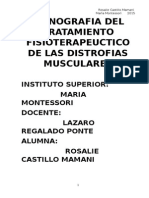 Monografia Del Tratamiento Fisioterapeuctico de Las Distrofias Musculares