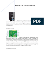 Componentes Del Cpu y Su Descripción