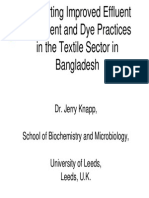 Supporting Improved Effluent Treatment and Dye Practices in The Textile Sector in Bangladesh