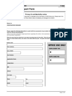 P1018 Fraud Report Form 290609