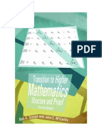 Transition To Higher Mathematics - Structure and Proof (Second Edi