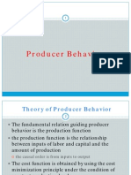 Producer Behavior