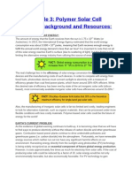 Module 3: Polymer Solar Cell Teacher Background and Resources