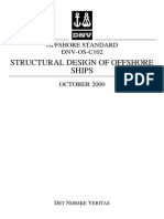 DNV OS C102 Structural Design of Offshore Ships