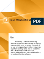 Synopsis Report For Bank Managment Services