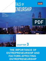 Chapter 3 Importance of Entrepreneurship & Factors Affecting