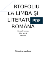 Portofoliu La Limba Şi Literatura Română