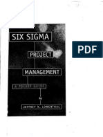 Six Sigma Project Management - LOWENTHAL, Jeffrey N. (ASQ Quality Press, 2002)