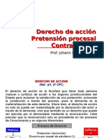 Derecho de Acción. Pretensión Procesal. Contradicción 