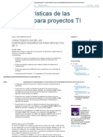 Caracteristicas de Las Normas para Proyectos Ti - Caracteristicas de Las Normas - Estandares Iso para Proyectos de Ti