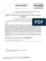 IRRINET: Large Scale DSS Application For On-Farm Irrigation Scheduling