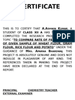 Chemistry Project On Fermentation