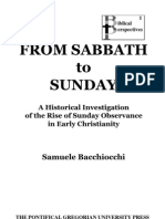 From Sabbath To Sunday by Samuele Bacchiocchi