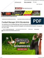 Football Manager 2016 Wonderkids