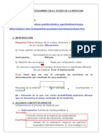 Error e Incertidumbre en La Teoría de La Medición