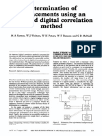 Sutton, 1983, Determination of Displacements Using An Improved Digital Correlation Method