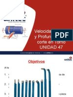 TORNO Velocidad J Avance y Profundidad de Corte