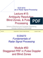 Lecture #15: Ambiguity Resolution, Blind Zones, & Pulse Pair Processing