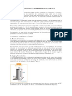 Procedimientos para Elaborar Probetas de Concreto