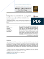 Perioperative Assessment of The Cancer Patient