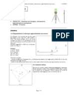 1111 Résolution de Triangles, Intersections, Approximations Successives