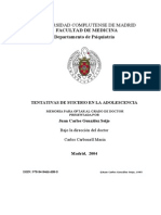 Tentativas de Suicidio en La Adolescencia