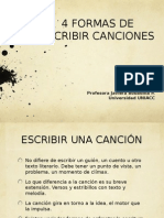 4formas de Escribir Canciones