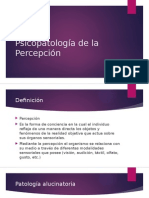 Psicopatología de La Percepción