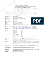 Chemical Process Dynamics and Control Syllabus