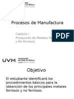 I. Producción de Metales Ferrosos y No Ferrosos