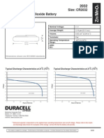 Duracell Cr2032 Datasheet