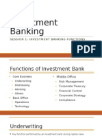 Investment Banking - Session 1