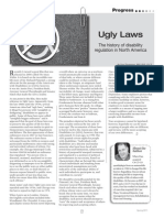 Ugly Laws - Disability Regulation