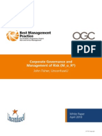 Corporate Governance and Management of Risk