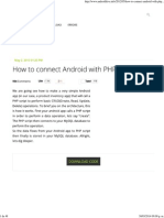 How To Connect Android With PHP, MySQL