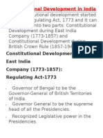 Constitutional Development in India