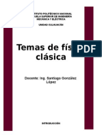 Temas de Física Clásica Esime Primer Semestre