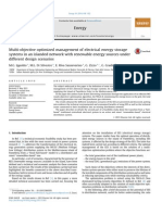 Multi-Objective Optimized Management of Electrical Energy Storage Systems in An Islanded Network With Renewable Energy Sources Under Different Design Scenarios