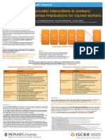 Healthcare Provider Interactions in Workers Compensation Schemes-Implications For Injured Workers Beth Kilgour ACHRF 2013